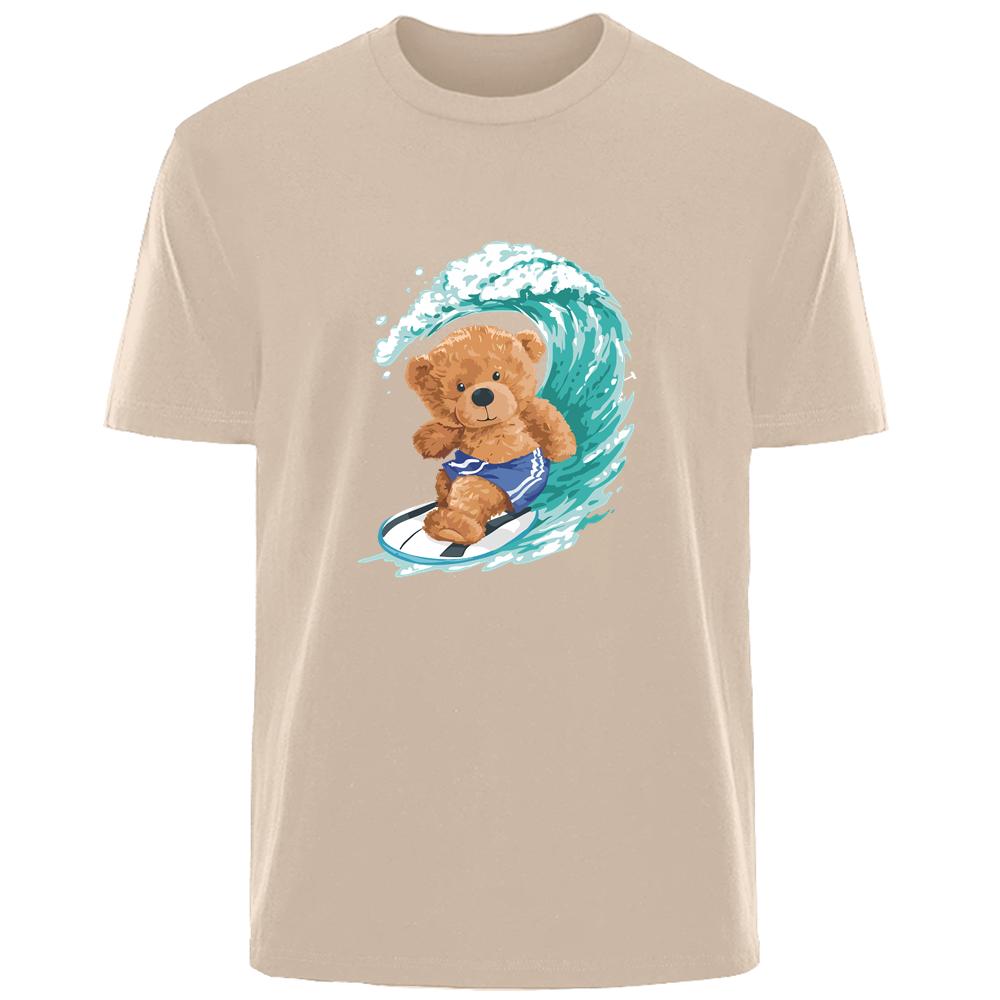 Surf Bear Print Summer High Quality Men s 100% Cotton Breathable Sweat Absorbent T-Shirt Casual Fashion Men s Street Wear
Surf Bear Print Summer High Quality Men s 100% Cotton Breathable Sweat Absorbent T-Shirt Casual Fashion Men s Street Wear