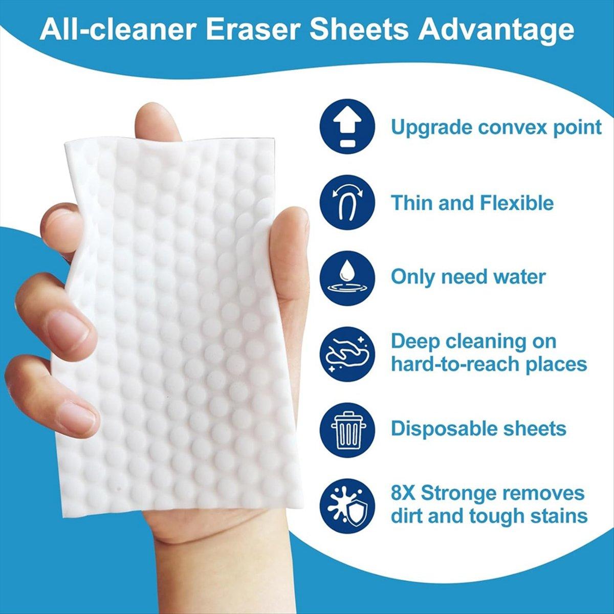 BHBL 50 PCS Magic Sponge Eraser Sheets,Convex Point Melamine Sheets,Disposable Portable Magic Cleaning Eraser Thin Wipes China Mainland
BHBL 50 PCS Magic Sponge Eraser Sheets,Convex Point Melamine Sheets,Disposable Portable Magic Cleaning Eraser Thin Wipes China Mainland