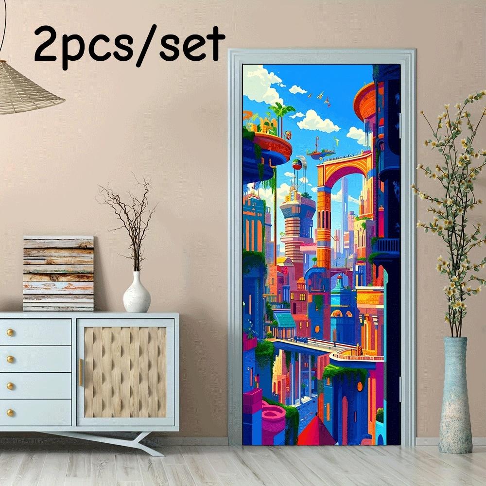 2pcs Fantasy City Architecture Wall Stickers Children s Room Cartoon Anime Decoration Stickers Living Room Bedroom Background Wa (as the picture,38.5x200cmx2)
2pcs Fantasy City Architecture Wall Stickers Children s Room Cartoon Anime Decoration Stickers Living Room Bedroom Background Wa (as the picture,38.5x200cmx2)
