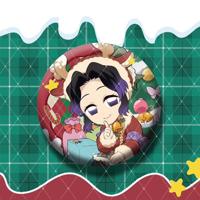 Demon Slayer Christmas Edition: 75mm Double Flash Badge - Tanjiro, Shinobu, Giyu 75mm Double Flash Badge (Individual Packaging)
Demon Slayer Christmas Edition: 75mm Double Flash Badge - Tanjiro, Shinobu, Giyu 75mm Double Flash Badge (Individual Packaging)