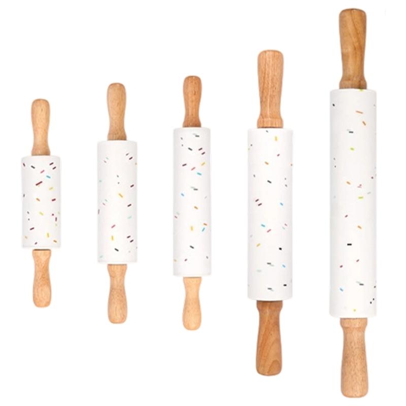 5 Size Colorful Speckled Baking Roller Nonstick Surfaces Dishwasher Safe Silicone Rolling Pin Kitchen Essential Tool
5 Size Colorful Speckled Baking Roller Nonstick Surfaces Dishwasher Safe Silicone Rolling Pin Kitchen Essential Tool