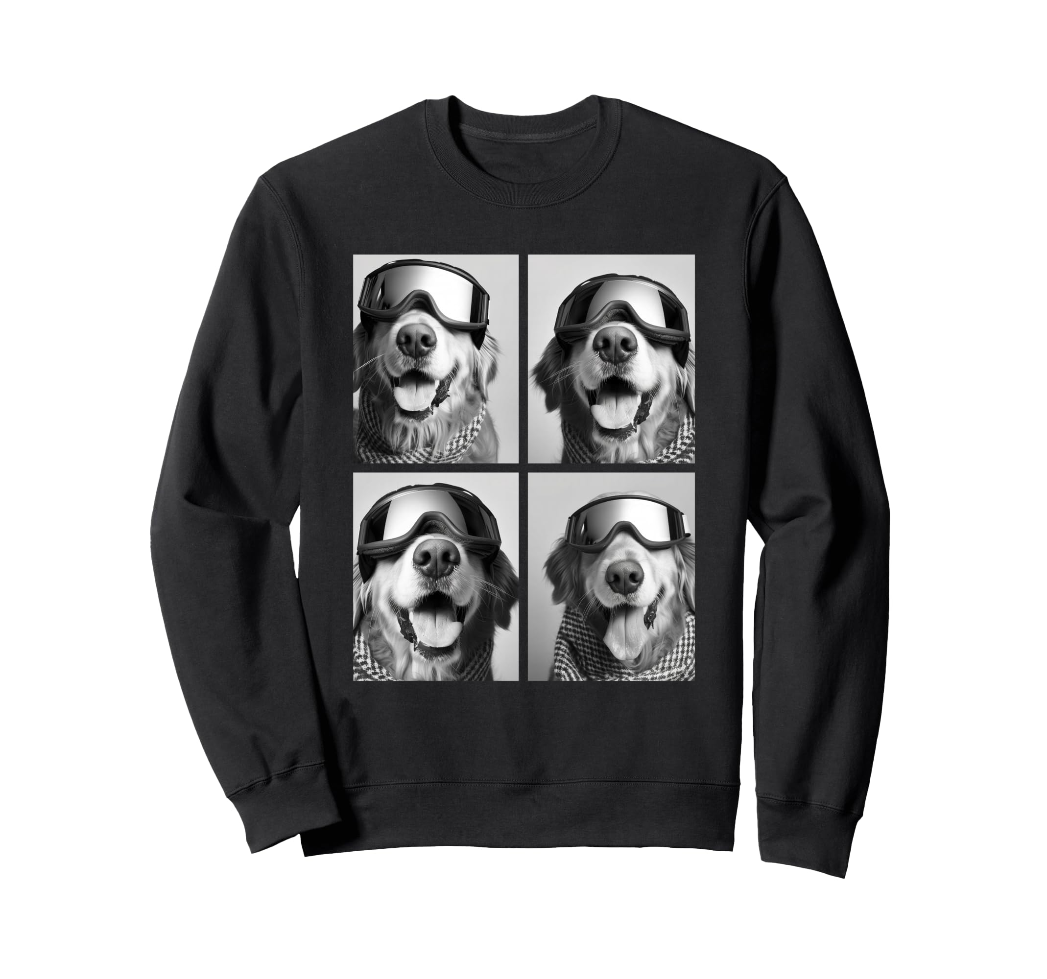 Cute Golden Retriever with Snow Goggles Funny Winter Dog Sweatshirt чёрный
Cute Golden Retriever with Snow Goggles Funny Winter Dog Sweatshirt чёрный