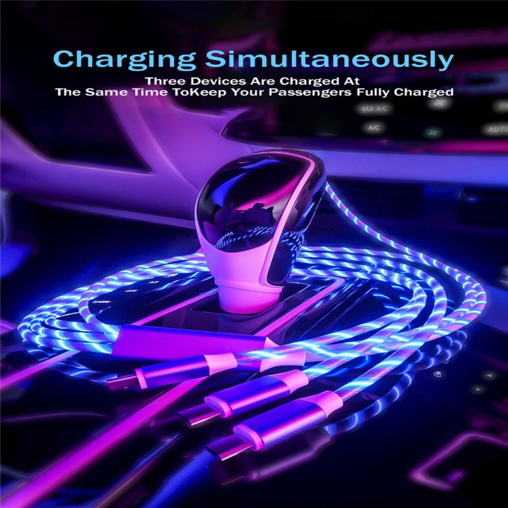 Шнур LED Flowing 3 в 1 USB-кабель Светящийся зарядный кабель 3 в 1 USB-кабель Светящийся кабель для передачи данных зелёный
Шнур LED Flowing 3 в 1 USB-кабель Светящийся зарядный кабель 3 в 1 USB-кабель Светящийся кабель для передачи данных зелёный