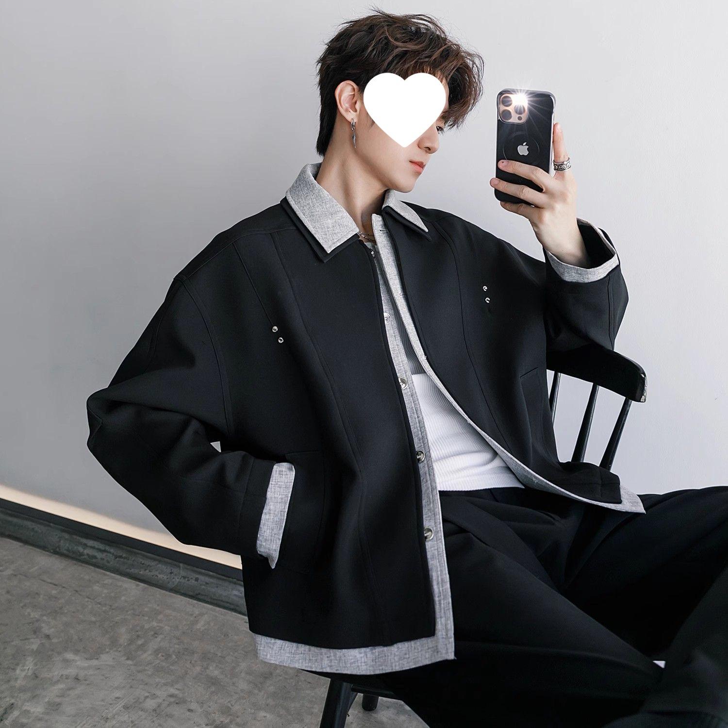 Vintage Style Men s High-End Casual Patchwork Two-Piece Jacket with Shoulder Pads 3XL чорний
Vintage Style Men s High-End Casual Patchwork Two-Piece Jacket with Shoulder Pads 3XL чорний