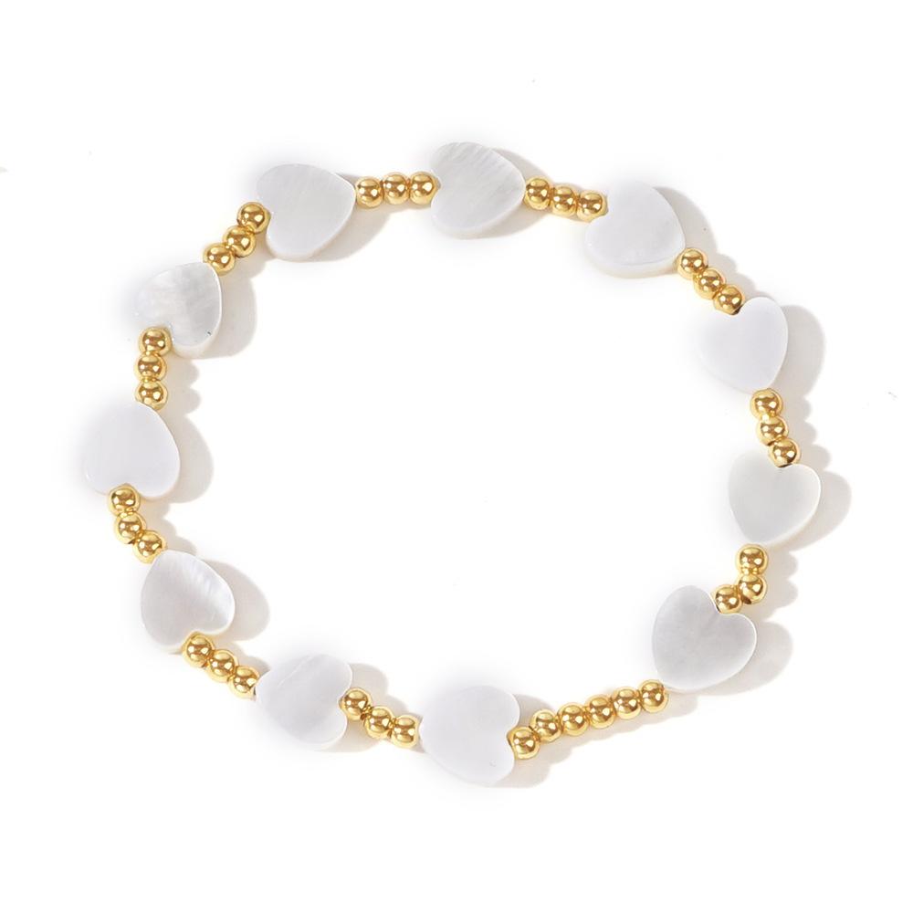Summer Natural Shell Peach Heart Stackable Handmade Bohemian Hawaiian Beach Shell Bracelet Ladies
Summer Natural Shell Peach Heart Stackable Handmade Bohemian Hawaiian Beach Shell Bracelet Ladies