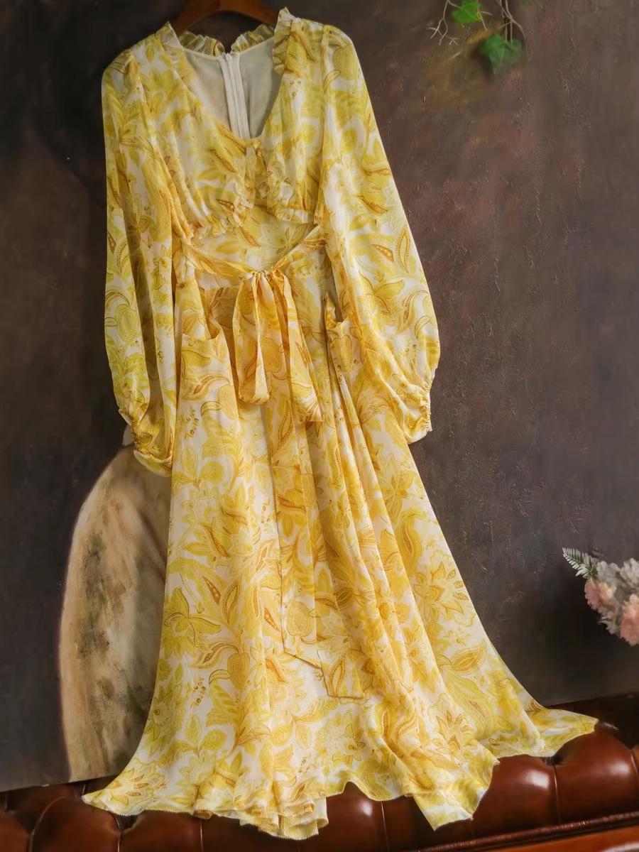 In Stock: Nanyou Exquisite Women s V-Neck Silk Dress - Elegant, Romantic, and Slimming ME784 S жёлтый
In Stock: Nanyou Exquisite Women s V-Neck Silk Dress - Elegant, Romantic, and Slimming ME784 S жёлтый