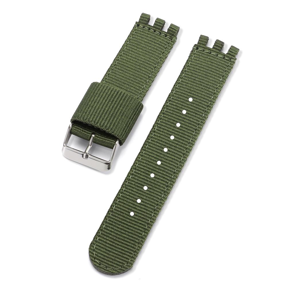 17мм 19мм 20мм Нейлоновий спортивний ремінець для годинника SWATCH Полотно Ремінець для жінок Чоловіків Зелений Чорний Аксесуари для військових годинників 19mm
17мм 19мм 20мм Нейлоновий спортивний ремінець для годинника SWATCH Полотно Ремінець для жінок Чоловіків Зелений Чорний Аксесуари для військових годинників 19mm