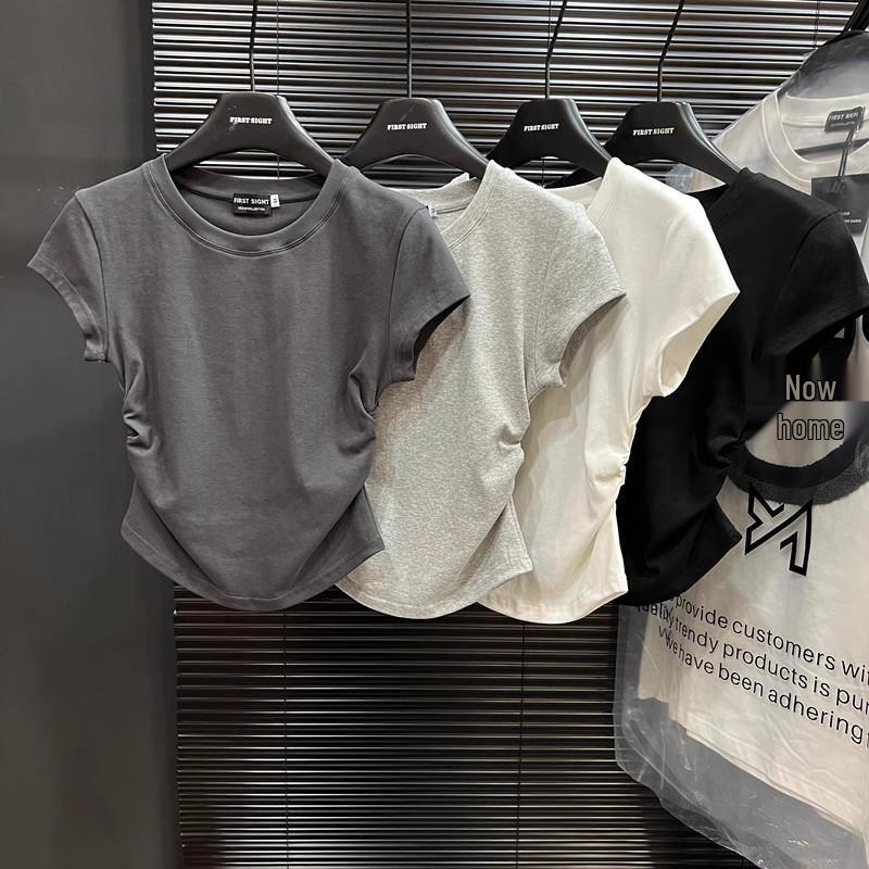 Women s Spicy Girl Waist-Hugging Solid Color Short Sleeve Round Neck T-Shirt - Summer 2025 Medium
Women s Spicy Girl Waist-Hugging Solid Color Short Sleeve Round Neck T-Shirt - Summer 2025 Medium