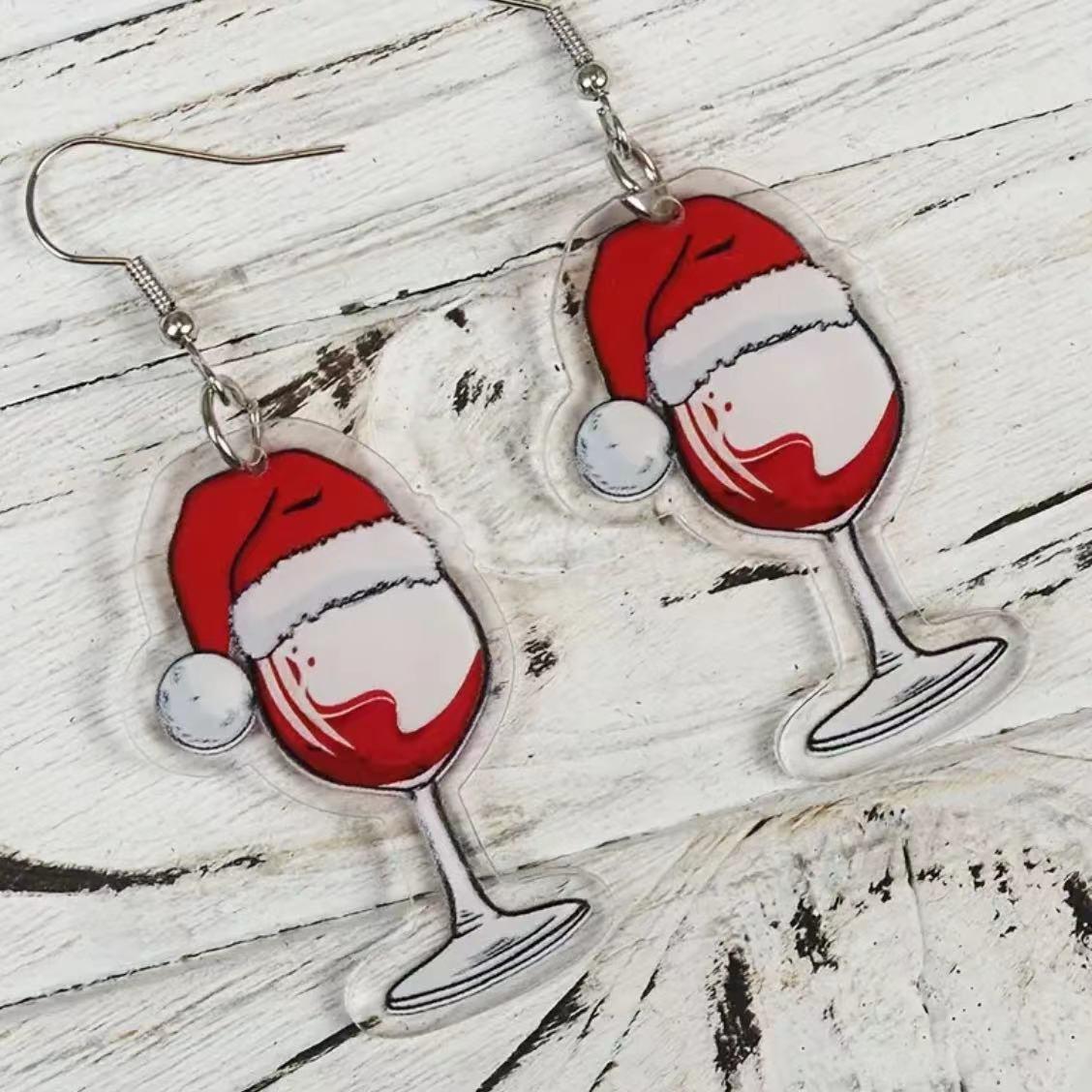 Christmas Cartoon Glitter Acrylic Earrings
Christmas Cartoon Glitter Acrylic Earrings