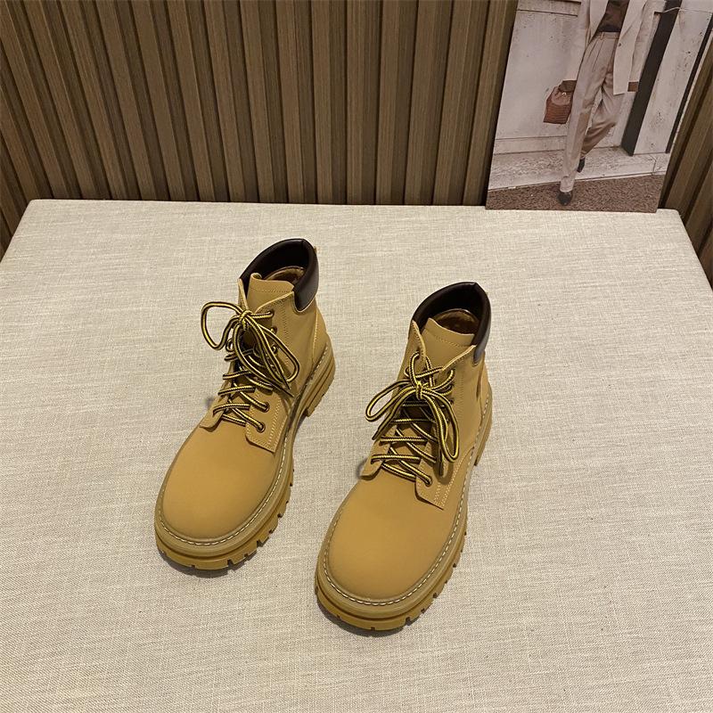 Bumblebee boots Martin boots women s 2025 new autumn women s thick-soled inner height-increasing rhubarb boots short boots 35 жёлтый
Bumblebee boots Martin boots women s 2025 new autumn women s thick-soled inner height-increasing rhubarb boots short boots 35 жёлтый