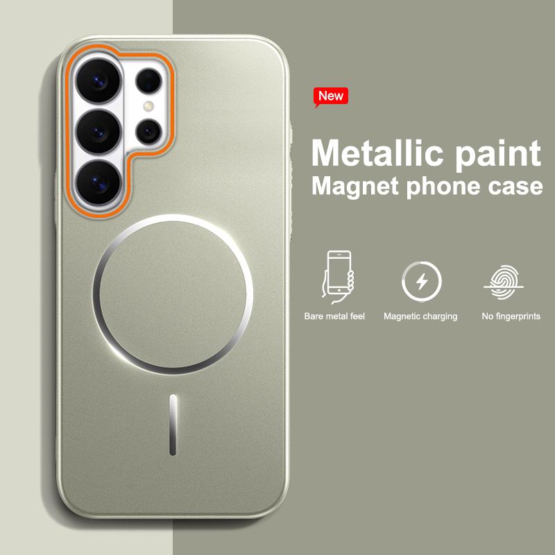 Matte Metallic Paint Wireless Charging Magnetic For Magsafe Case For Samsung Galaxy S25 S24 FE S23 S22 Ultra Plus A55 A56 Cover Galaxy S24+
Matte Metallic Paint Wireless Charging Magnetic For Magsafe Case For Samsung Galaxy S25 S24 FE S23 S22 Ultra Plus A55 A56 Cover Galaxy S24+