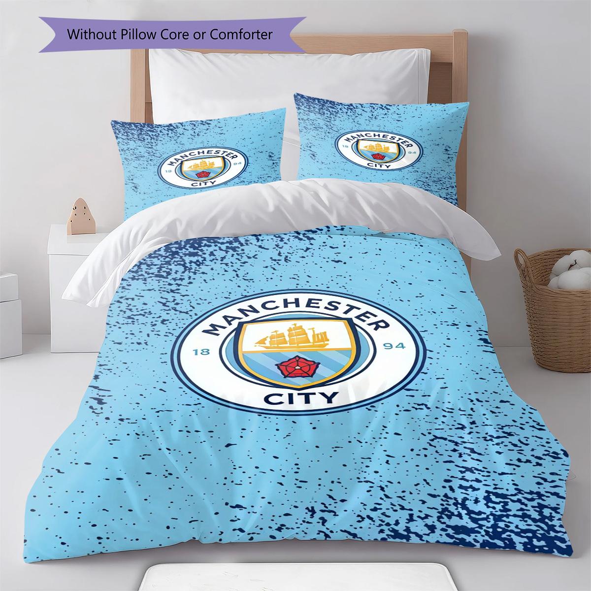 MCFC RugPattern Bedding Quilt Set Quilt Cover Pillowcase Home Decoration Birthday Gift (1 * duvet cover + 2 * pillowcase, without core) 240x220cm
MCFC RugPattern Bedding Quilt Set Quilt Cover Pillowcase Home Decoration Birthday Gift (1 * duvet cover + 2 * pillowcase, without core) 240x220cm