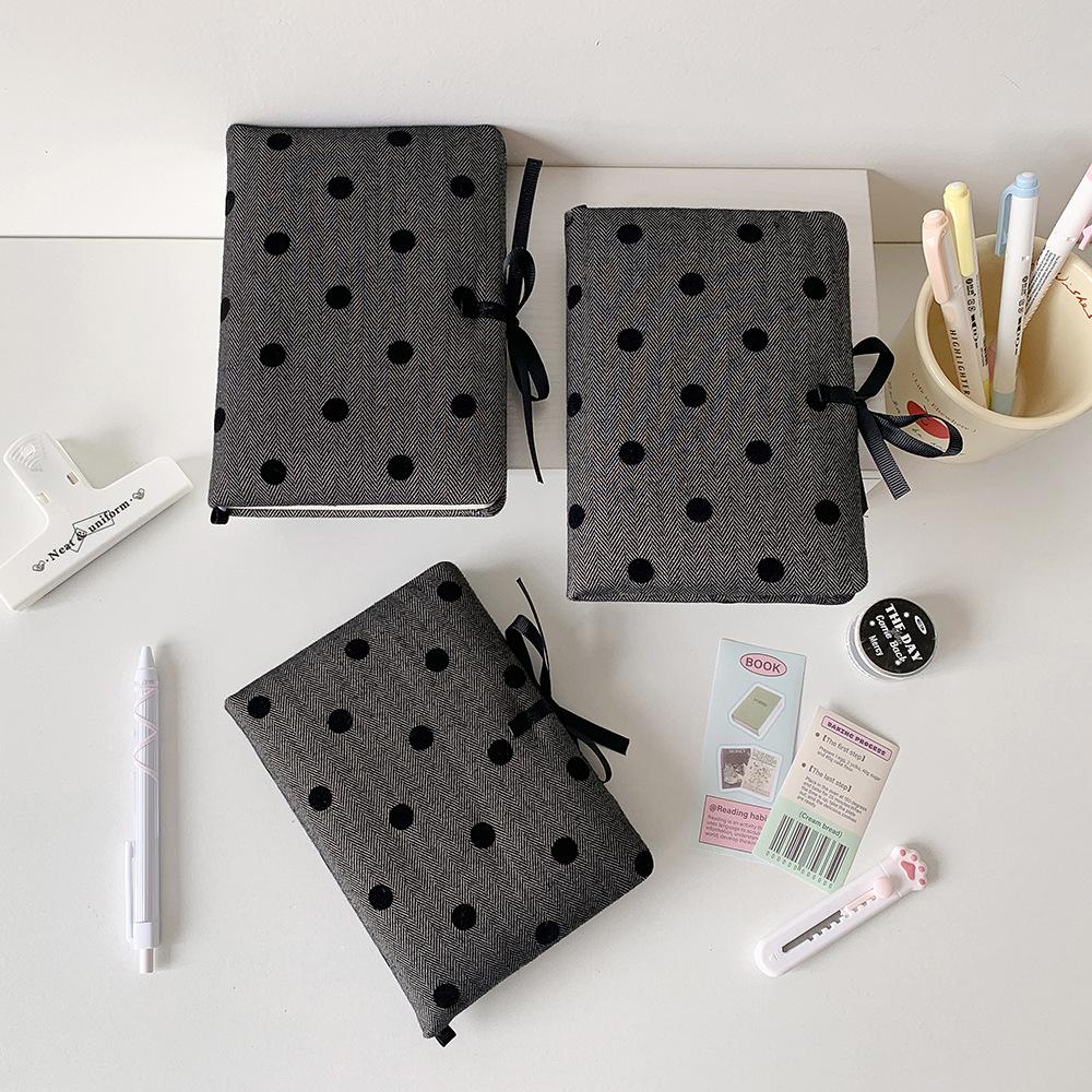 Stationery Cloth Straps Notebook Grey Round Dot Cover Business Memos Korean Style Notepad Office Grey Black
Stationery Cloth Straps Notebook Grey Round Dot Cover Business Memos Korean Style Notepad Office Grey Black