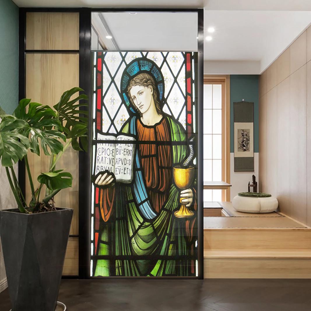 Church Stained Glass Decals Window Film Privacy Heat Insulation and Anti UV Blocking Static Cling Window Sticker for Home J82 (as the picture,40x100cm WxH)
Church Stained Glass Decals Window Film Privacy Heat Insulation and Anti UV Blocking Static Cling Window Sticker for Home J82 (as the picture,40x100cm WxH)