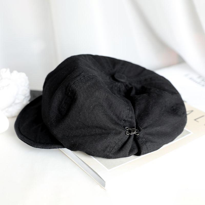 Solid Color Women Beret Hat Summer Cotton Linen Newsboy Octagonal Cap Casual Girls Forward Caps One Size чорний
Solid Color Women Beret Hat Summer Cotton Linen Newsboy Octagonal Cap Casual Girls Forward Caps One Size чорний