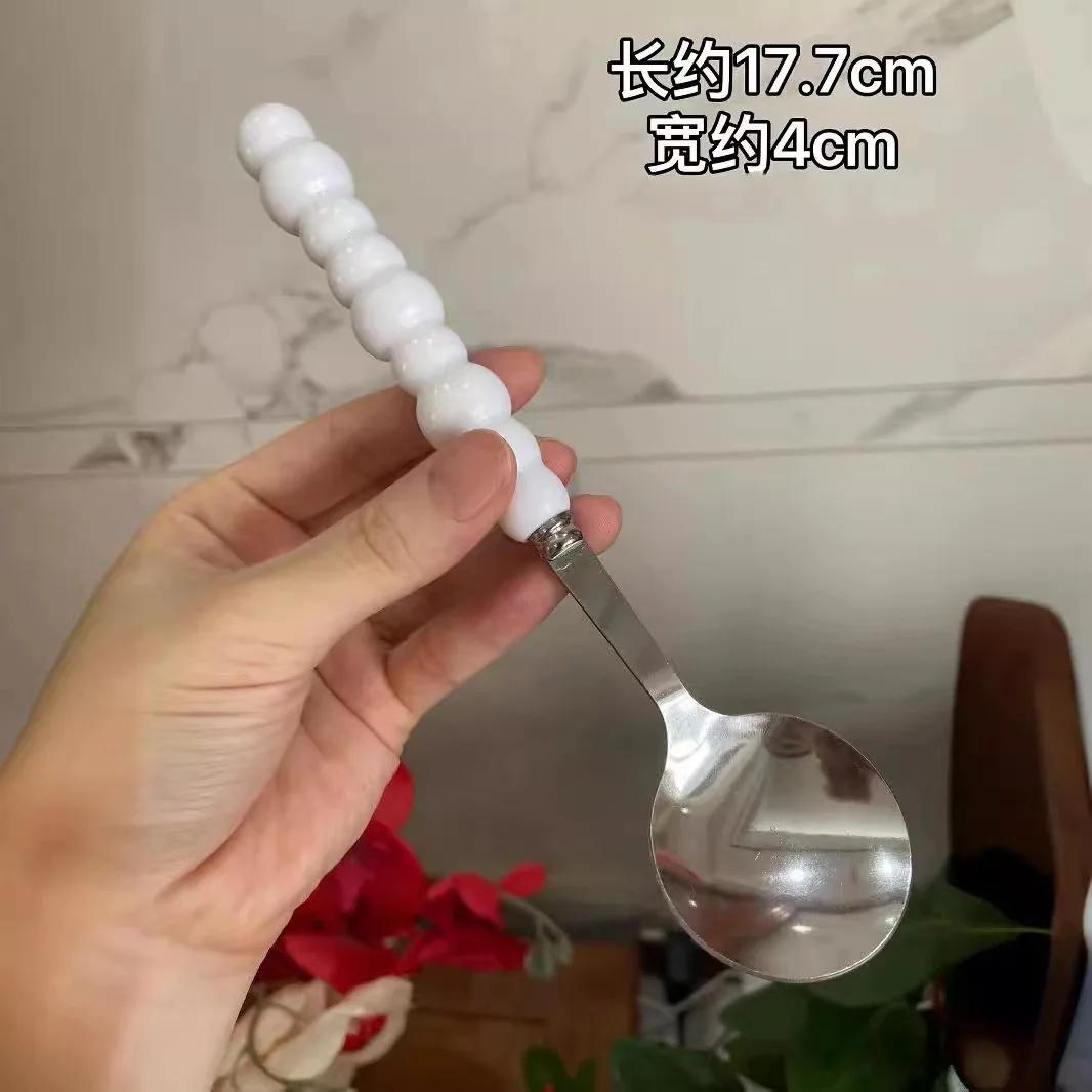 Fashion Home Pearl Handle Spoon Creativity Stainless Steel Spoon Tableware Table Household Dining Coffee Teaspoons Soup Spoon 17.7cm білий
Fashion Home Pearl Handle Spoon Creativity Stainless Steel Spoon Tableware Table Household Dining Coffee Teaspoons Soup Spoon 17.7cm білий