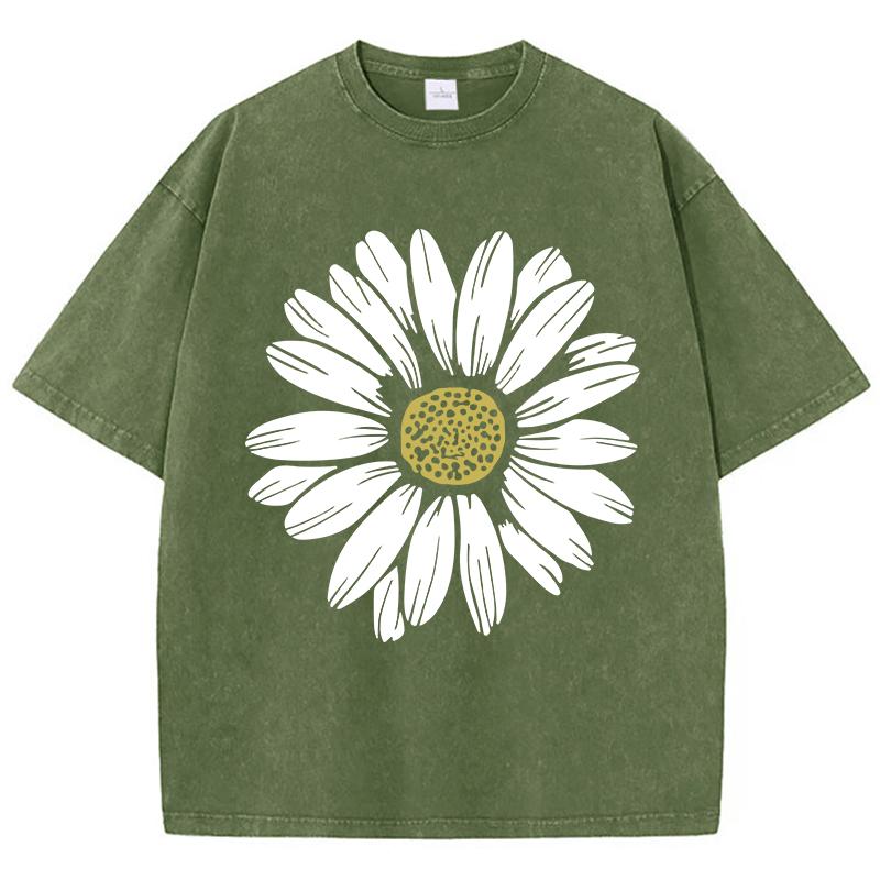 Simple Beautiful Sunflower Prints Washed TShirts Women Cottont Shirts ONeck Oversized Acid Wash Tops Vintage Woman Streetwear S
Simple Beautiful Sunflower Prints Washed TShirts Women Cottont Shirts ONeck Oversized Acid Wash Tops Vintage Woman Streetwear S