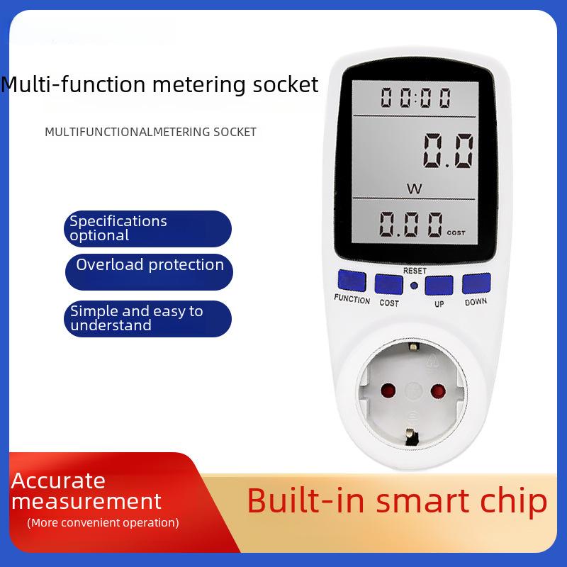European Multifunction Power Metering Socket - Smart Energy Monitoring Instrument FR AC230V
European Multifunction Power Metering Socket - Smart Energy Monitoring Instrument FR AC230V