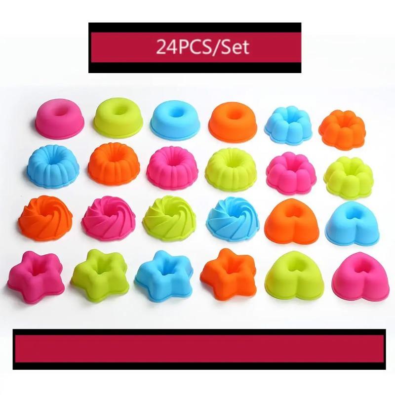 24Pcs of Silicone Muffin Cup Cake Cup Muffin Cup Cake Liner Donut 9 Shapes Muffin Cup Bakeware Trays Pans
24Pcs of Silicone Muffin Cup Cake Cup Muffin Cup Cake Liner Donut 9 Shapes Muffin Cup Bakeware Trays Pans