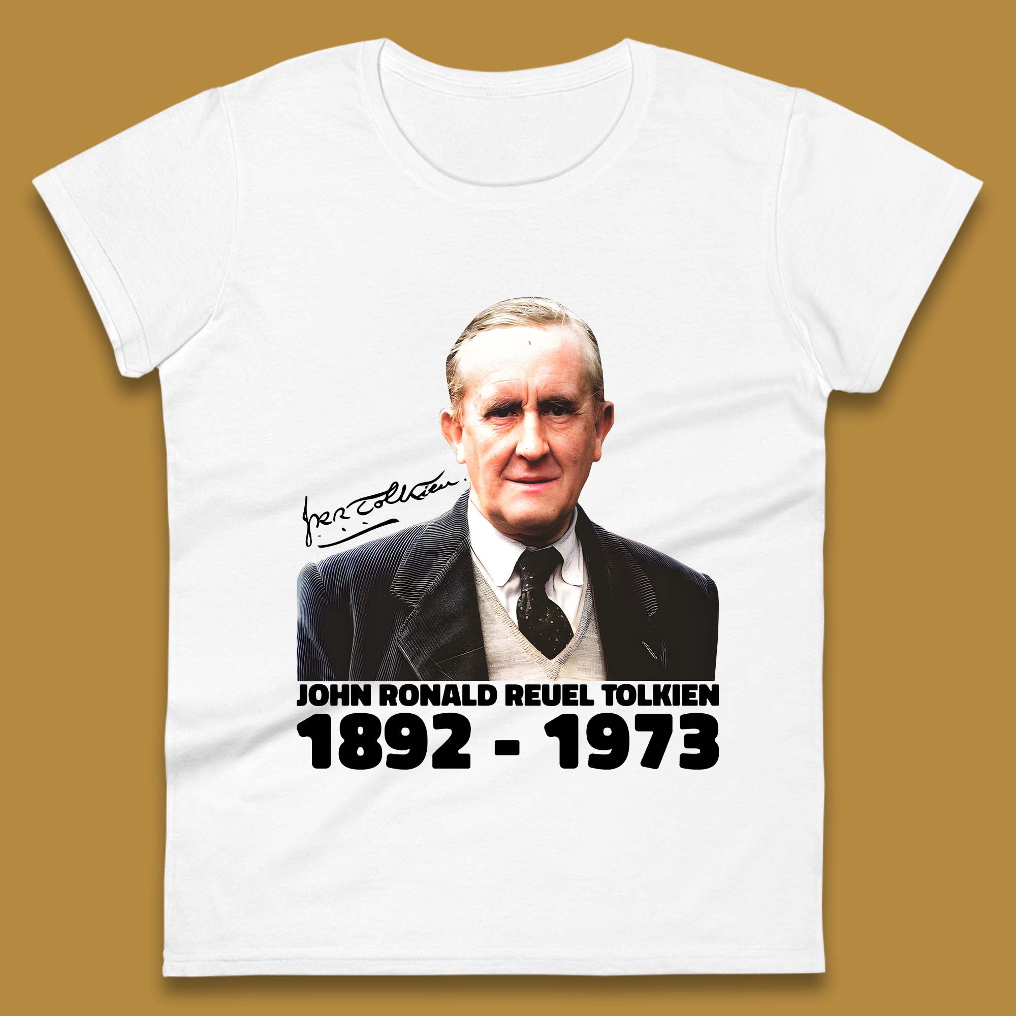 John Ronald Reuel Tolkien 1892-1973 Womens T-Shirt Mens Tops Tees Unisex 4XL
John Ronald Reuel Tolkien 1892-1973 Womens T-Shirt Mens Tops Tees Unisex 4XL