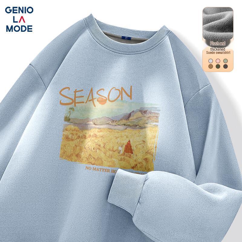 GENIOLAMODE Мужской зимний свитшот с круглым вырезом, на флисовой подкладке, из искусственной замши XL
GENIOLAMODE Мужской зимний свитшот с круглым вырезом, на флисовой подкладке, из искусственной замши XL