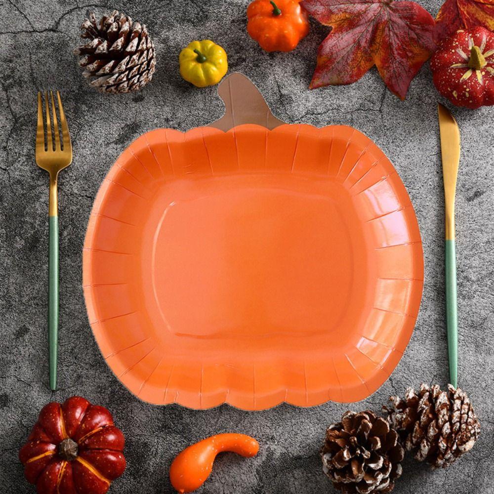 20pcs Smiling Face Pattern Halloween Disposable Pumpkin Plate Dining Plates Harvest Festival
20pcs Smiling Face Pattern Halloween Disposable Pumpkin Plate Dining Plates Harvest Festival