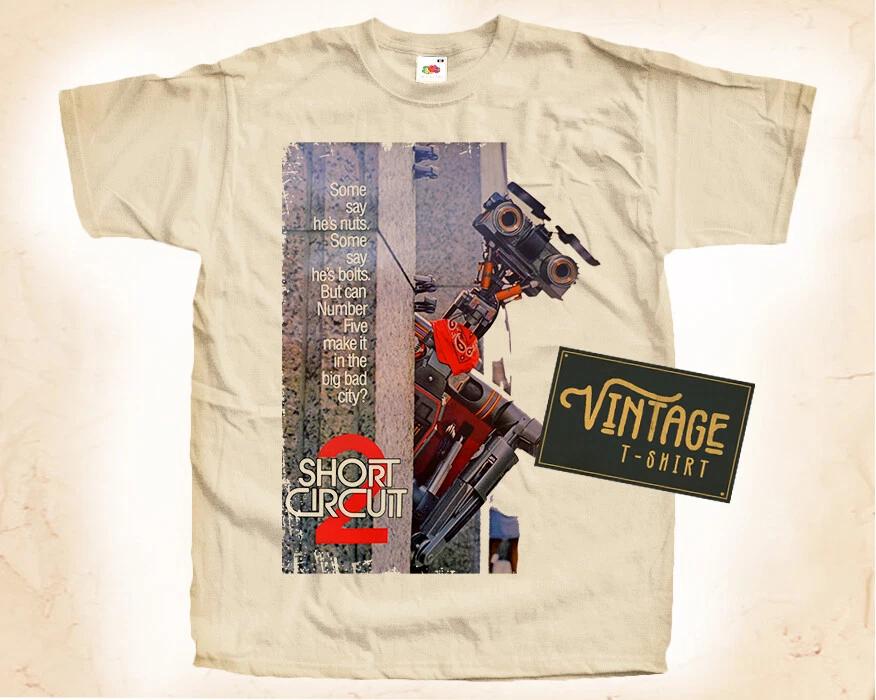 Short Circuit Jonny Five V2 T SHIRT Movie Poster Vintage Natural sizes S-5XL 4XL
Short Circuit Jonny Five V2 T SHIRT Movie Poster Vintage Natural sizes S-5XL 4XL