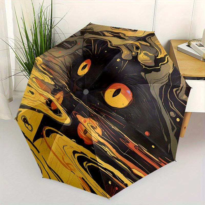 1pc Creative Black Cat Art Automatic Folding Fashion Umbrella - 3 Folding Design, Vivid Cartoon Pattern, Suitable for Outdoor Activities, A Gift for F
1pc Creative Black Cat Art Automatic Folding Fashion Umbrella - 3 Folding Design, Vivid Cartoon Pattern, Suitable for Outdoor Activities, A Gift for F