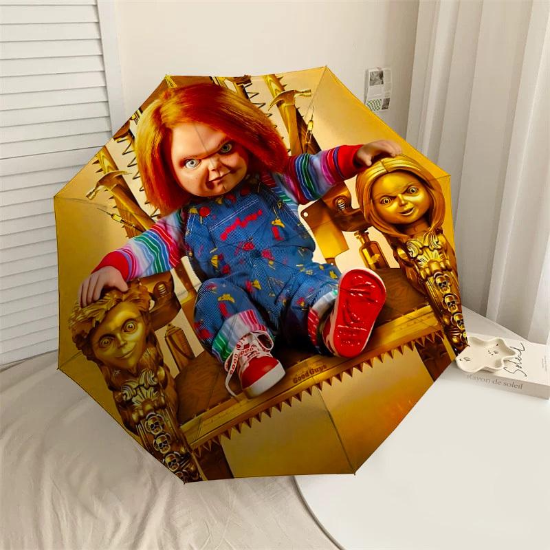 1PC Good Guys Chucky Umbrella-8-Rib Reinforced, Automatic Open, Lightweight & Durable, Cute Fashion Accessory for Outdoor-T135
1PC Good Guys Chucky Umbrella-8-Rib Reinforced, Automatic Open, Lightweight & Durable, Cute Fashion Accessory for Outdoor-T135