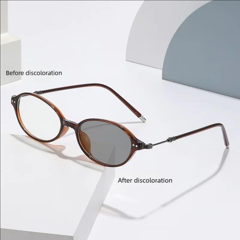 Oval Frame Literary Myopia Glasses Light-sensitive Color-changing Frame Anti-blue Light Myopia Glasses 6165 -50 коричневый
Oval Frame Literary Myopia Glasses Light-sensitive Color-changing Frame Anti-blue Light Myopia Glasses 6165 -50 коричневый