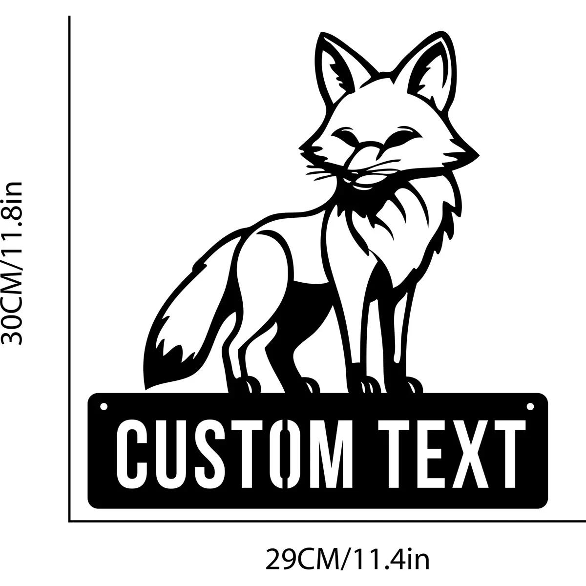 Fox Metal Wall Art, Personalized Boys Name Sign, Nursery Animal Decor, 1st Birthday Gift, Bedroom Hanging Decoration XS(old)
Fox Metal Wall Art, Personalized Boys Name Sign, Nursery Animal Decor, 1st Birthday Gift, Bedroom Hanging Decoration XS(old)