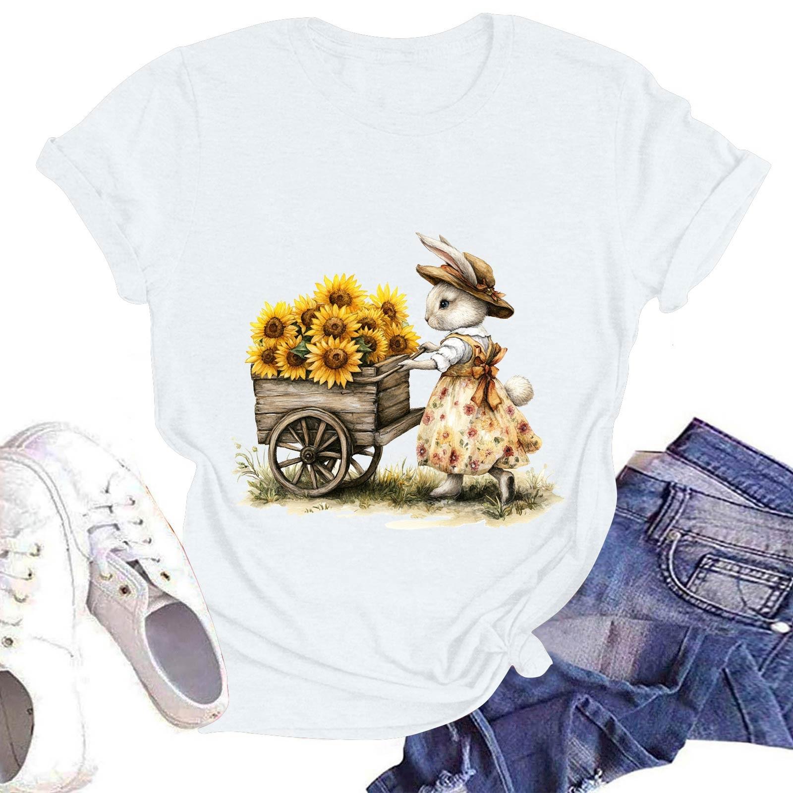 Женская повседневная футболка с круглым вырезом и коротким рукавом M белый
Женская повседневная футболка с круглым вырезом и коротким рукавом M белый