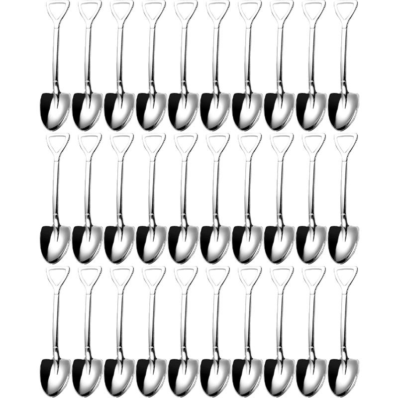 Silver Stainless Steel Shovel Spoons Mini Fruit Watermelon Spoon Ice Cream Dessert Scoops Coffee Teaspoon Kitchen Tableware Sets 2PCS
Silver Stainless Steel Shovel Spoons Mini Fruit Watermelon Spoon Ice Cream Dessert Scoops Coffee Teaspoon Kitchen Tableware Sets 2PCS