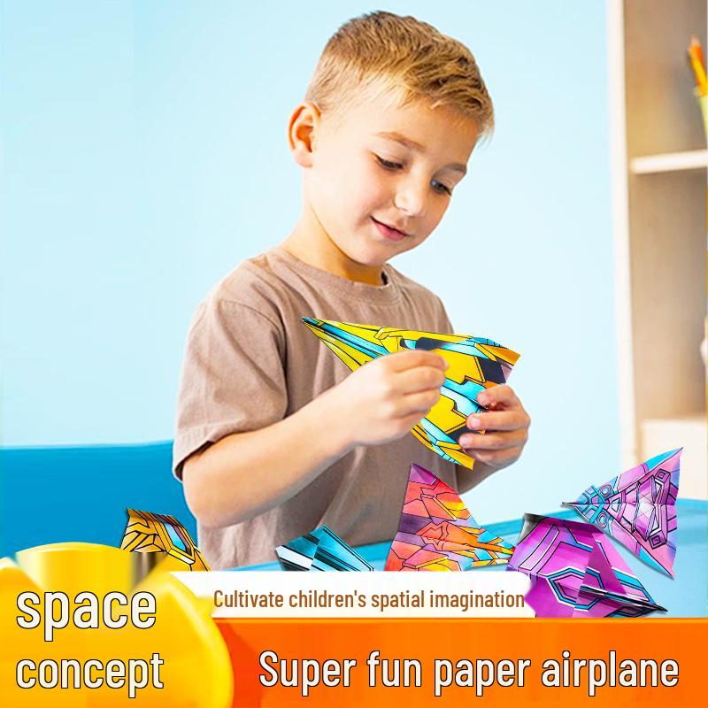 3D Colored Paper Airplane Kit for Kids - Educational & Creative Toy Gift for Kindergarten
3D Colored Paper Airplane Kit for Kids - Educational & Creative Toy Gift for Kindergarten