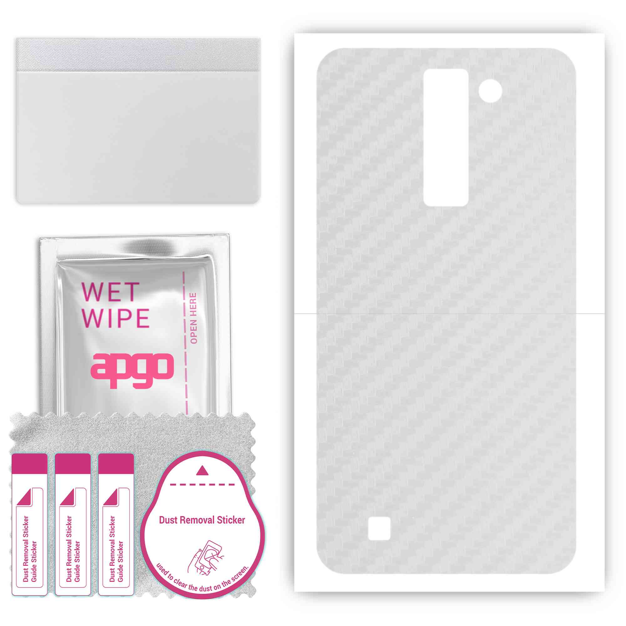 apgo Protective Skin Sticker for the back compatible with LG Stylus 2, Wrap Film, Foil, Vinyl - Pattern Transparent Carbon
apgo Protective Skin Sticker for the back compatible with LG Stylus 2, Wrap Film, Foil, Vinyl - Pattern Transparent Carbon