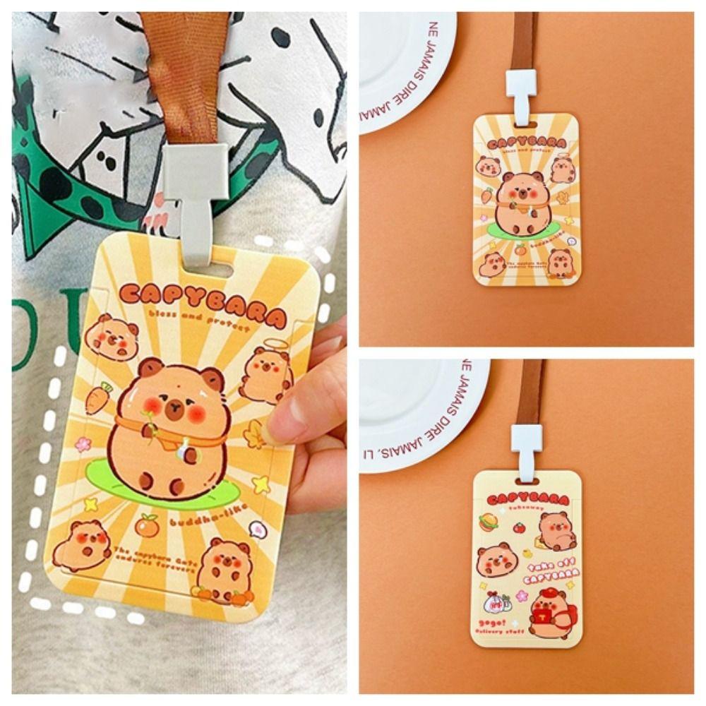 Cute Capybara Card Holder Korean Style Access Control Card Sleeve Credential Holder ID Card style 2
Cute Capybara Card Holder Korean Style Access Control Card Sleeve Credential Holder ID Card style 2