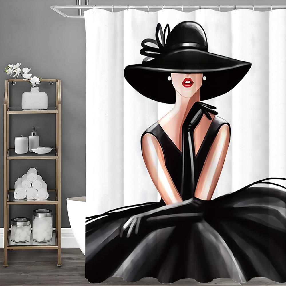 Высококлассная Модная Элегантная Женская Занавеска для Душа, Декоративная Занавеска для Душа для Ванной Комнаты, Водонепроницаемая Занавеска для Душа с Крючками 90*180cm
Высококлассная Модная Элегантная Женская Занавеска для Душа, Декоративная Занавеска для Душа для Ванной Комнаты, Водонепроницаемая Занавеска для Душа с Крючками 90*180cm