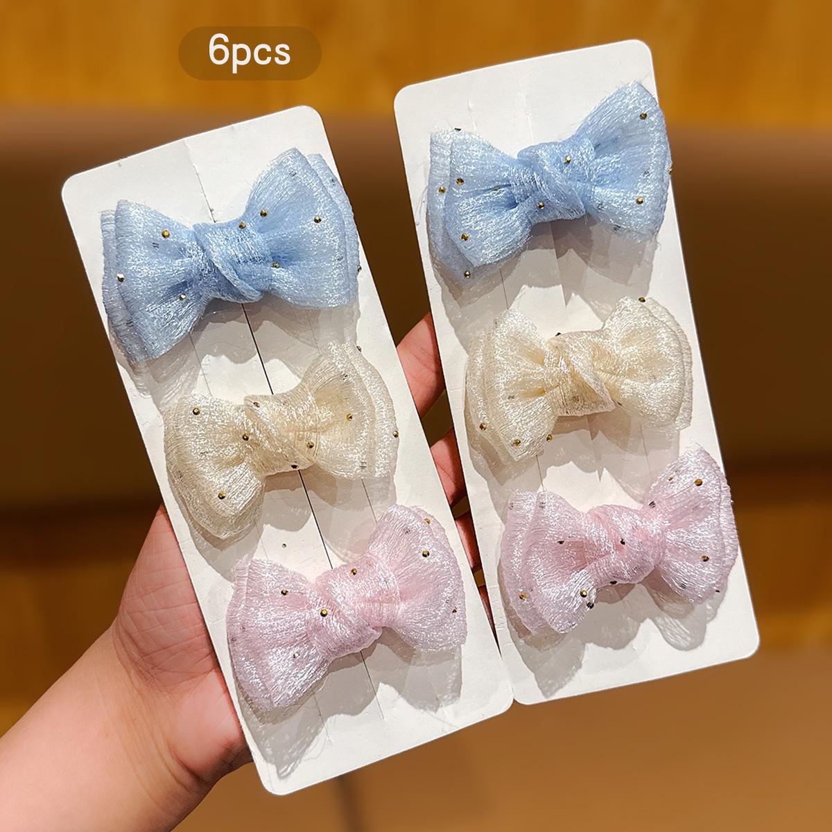 6 colorful bow hair clips, sweet and cute hair accessories suitable for daily use
6 colorful bow hair clips, sweet and cute hair accessories suitable for daily use