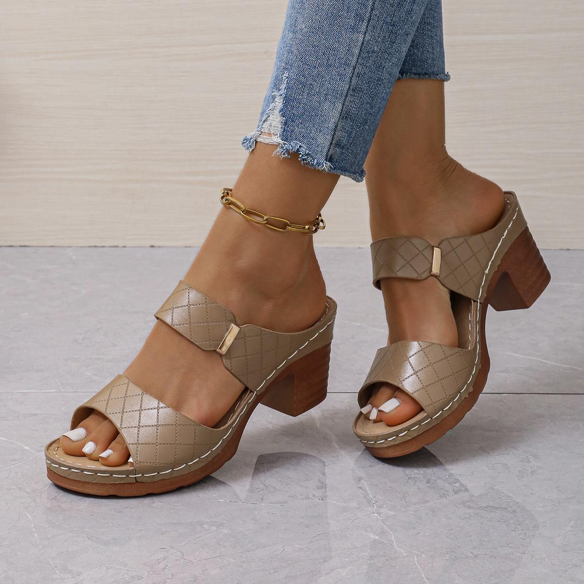 модные женские повседневные толстые сандалии на высоком каблуке летние новые платья толстые туфли с открытым носком дизайнерские брендовые туфли-лодочки Zapatos 43 хаки 
модные женские повседневные толстые сандалии на высоком каблуке летние новые платья толстые туфли с открытым носком дизайнерские брендовые туфли-лодочки Zapatos 43 хаки