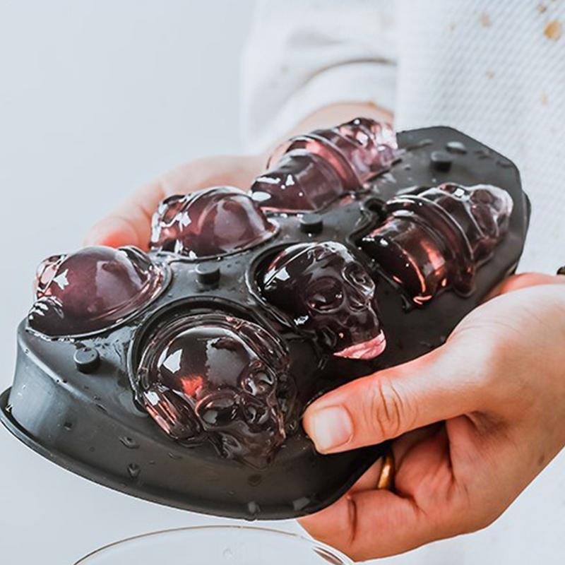 6 полостей большой лоток для кубиков льда, форма для пудинга, 3D череп, силиконовая форма, сделай сам, ледогенератор, домашнее использование, кухонные аксессуары чёрный
6 полостей большой лоток для кубиков льда, форма для пудинга, 3D череп, силиконовая форма, сделай сам, ледогенератор, домашнее использование, кухонные аксессуары чёрный