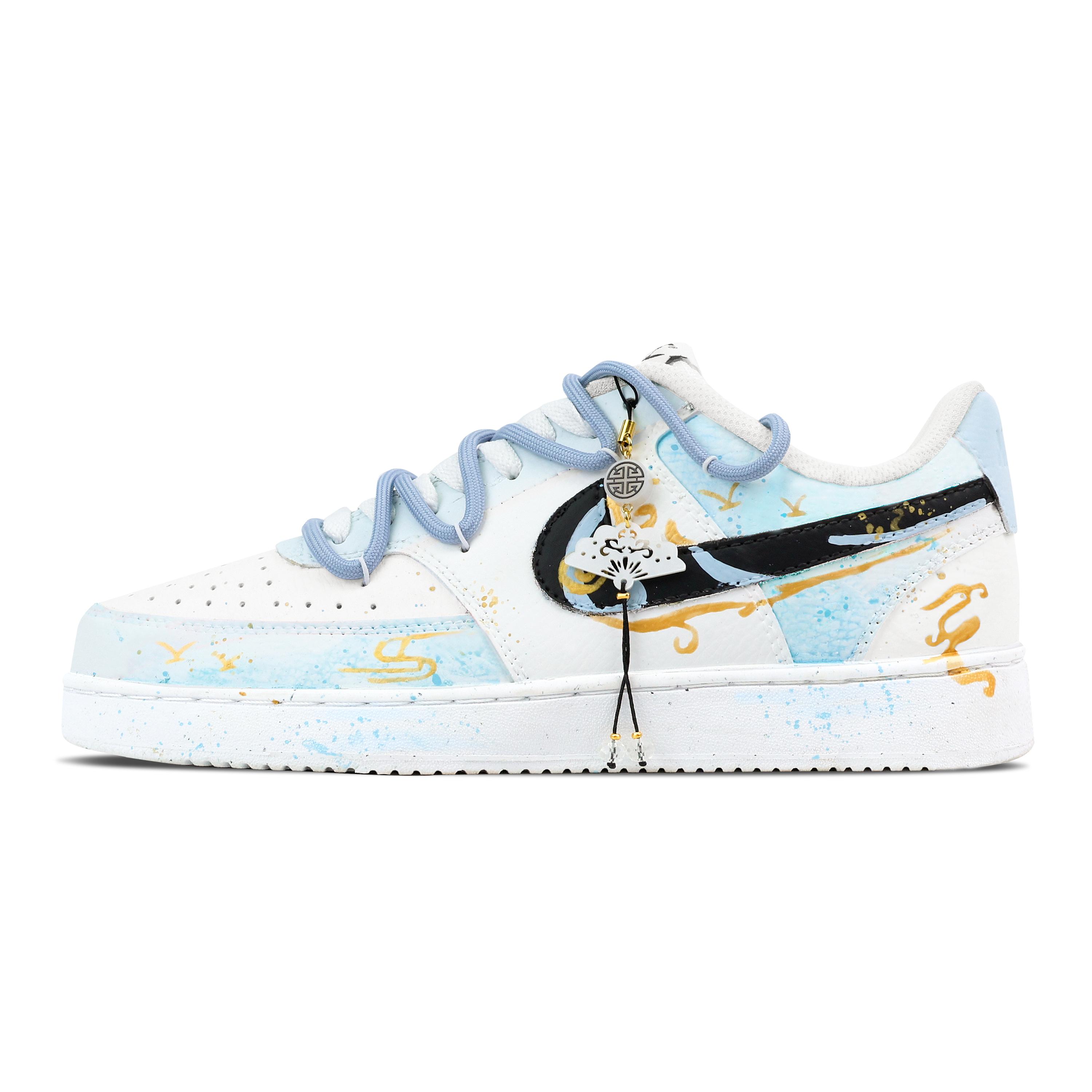 Nike Court Vision 1 Dragon Soaring Into The Clouds Anti Slip Wear Resistant Low Top Skateboard Shoes Men s Blue DH2987-101(Team459-) 44.5
Nike Court Vision 1 Dragon Soaring Into The Clouds Anti Slip Wear Resistant Low Top Skateboard Shoes Men s Blue DH2987-101(Team459-) 44.5