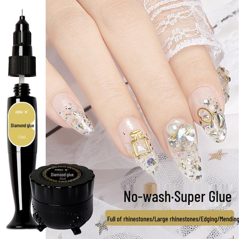 Jelly No-Wash 3D Diamond Super Glue for Nails - Needle Tip Bottle, Long-Lasting & Strong
Jelly No-Wash 3D Diamond Super Glue for Nails - Needle Tip Bottle, Long-Lasting & Strong