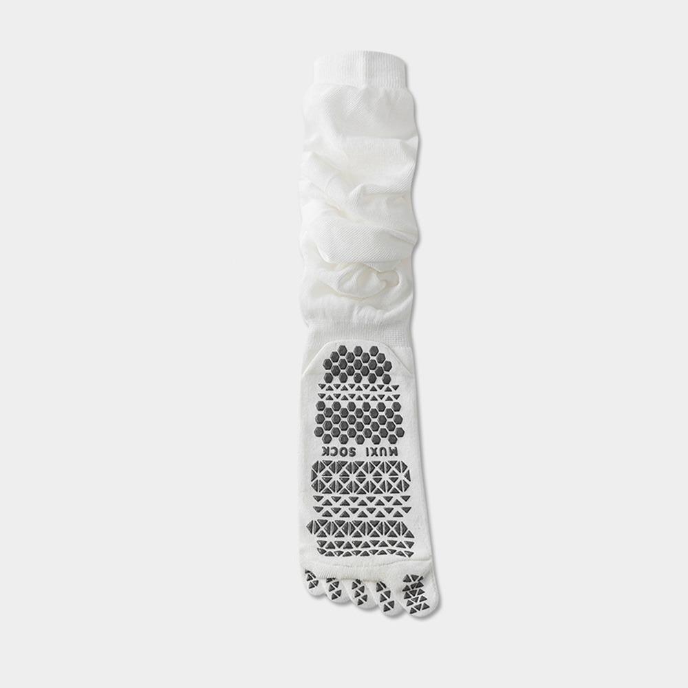 Anti-Slip Design Five Finger Yoga Socks Silicone Dots High Length Thigh Socks Dance Practice белый
Anti-Slip Design Five Finger Yoga Socks Silicone Dots High Length Thigh Socks Dance Practice белый