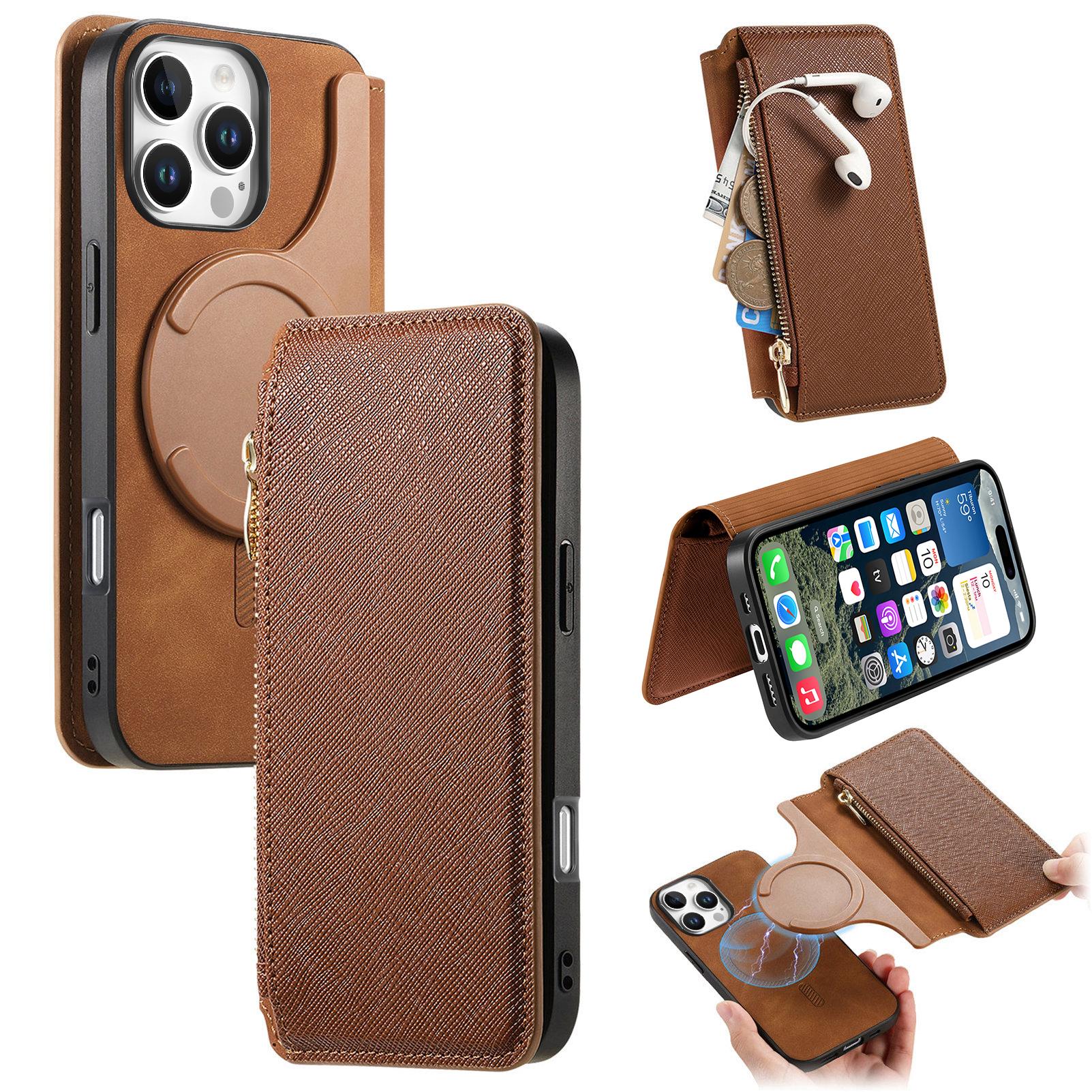 CASENEO For iPhone 16 Pro Case Cross Texture Leather Detachable Magnetic Phone Cover Brown
CASENEO For iPhone 16 Pro Case Cross Texture Leather Detachable Magnetic Phone Cover Brown