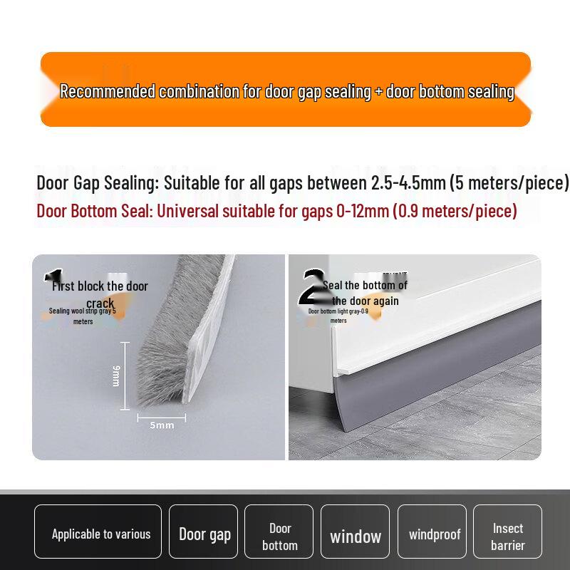 Self-Adhesive Soundproofing Door Window Seal Strip
Self-Adhesive Soundproofing Door Window Seal Strip