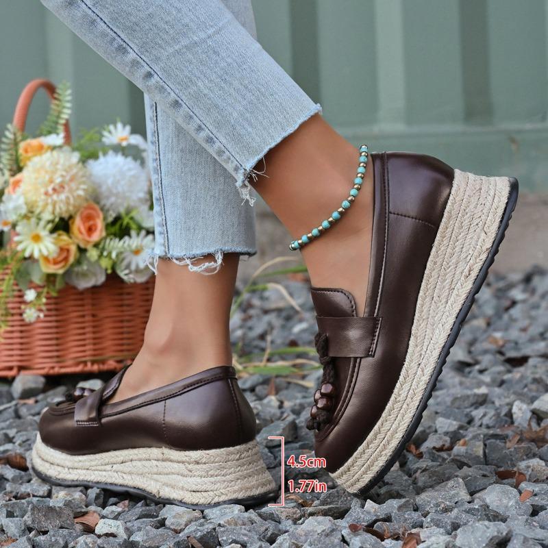 Retro Shoes, Large-sized Fisherman Shoes for Women, New Style Sponge One-foot Slope Single Shoes 43 темно-коричневого кольору
Retro Shoes, Large-sized Fisherman Shoes for Women, New Style Sponge One-foot Slope Single Shoes 43 темно-коричневого кольору