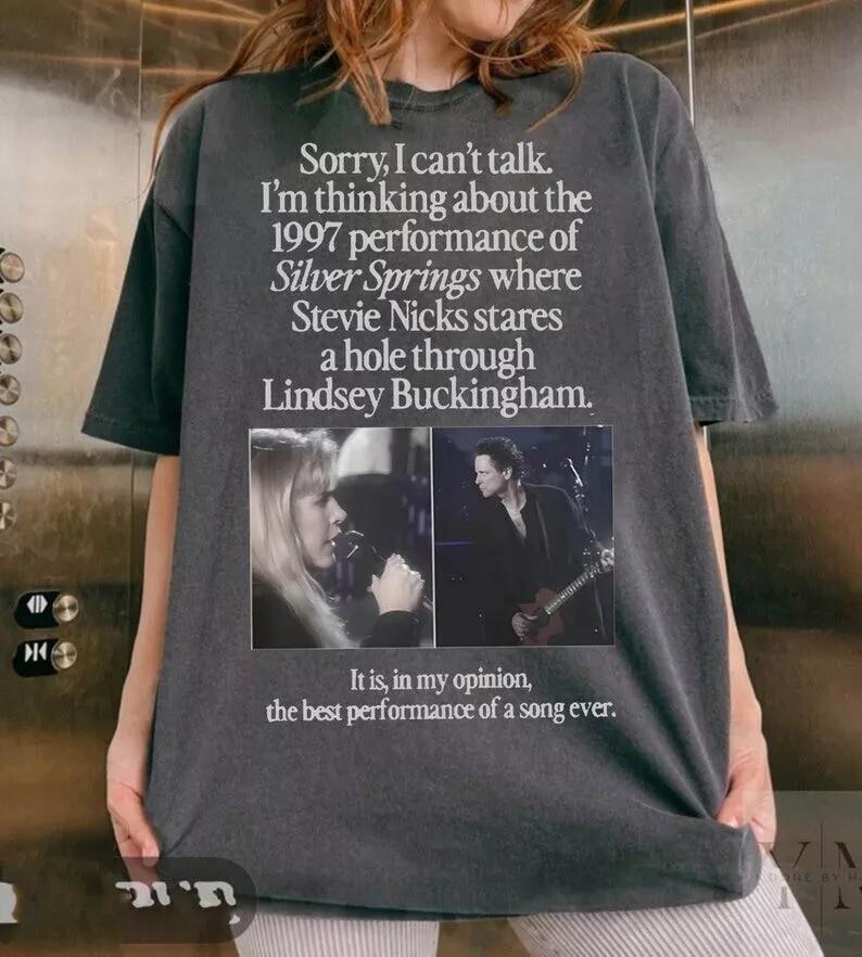 I039;m Thinking About The 1997 Performance of Silver Springs Shirt Stevie Nicks Unisex T-Shirt M
I039;m Thinking About The 1997 Performance of Silver Springs Shirt Stevie Nicks Unisex T-Shirt M