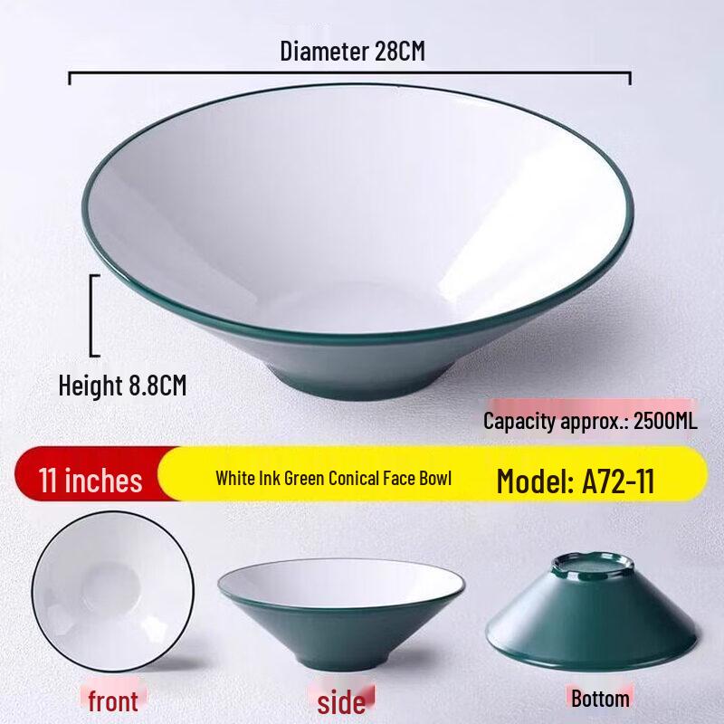 Drop-Resistant Melamine Noodle & Rice Bowl Set (10-Pack)
Drop-Resistant Melamine Noodle & Rice Bowl Set (10-Pack)
