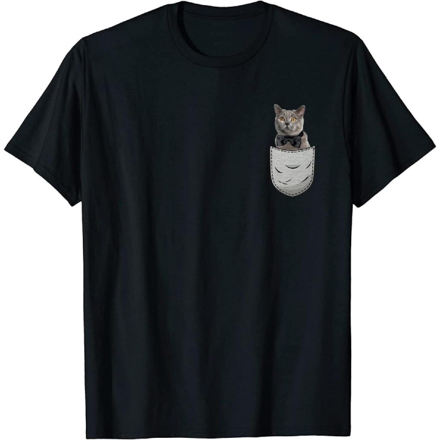 Gray British Shorthair Cat Sitting in Breast Pocket T-Shirt Sweatshirt Hoodie Tank top V-Neck for Men Women Kids XXXXXL різнокольоровий
Gray British Shorthair Cat Sitting in Breast Pocket T-Shirt Sweatshirt Hoodie Tank top V-Neck for Men Women Kids XXXXXL різнокольоровий