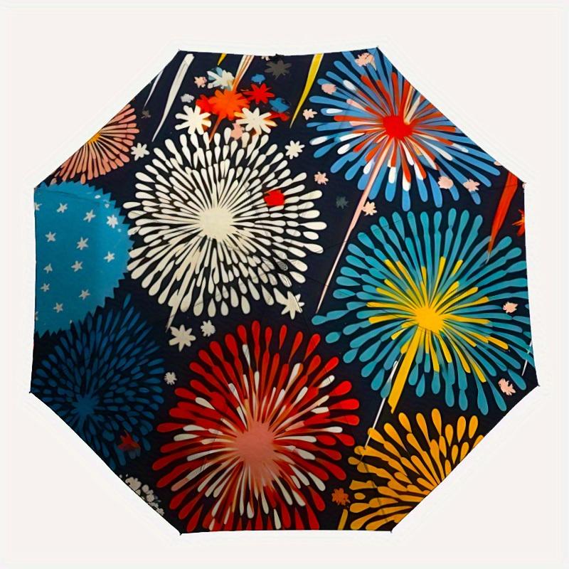 1pc Fireworks Pattern Automatic Open/close Folding Umbrella, Compact Portable Travel Umbrella, Perfect Birthday/Christmas, Cute Umbrella, Du
1pc Fireworks Pattern Automatic Open/close Folding Umbrella, Compact Portable Travel Umbrella, Perfect Birthday/Christmas, Cute Umbrella, Du